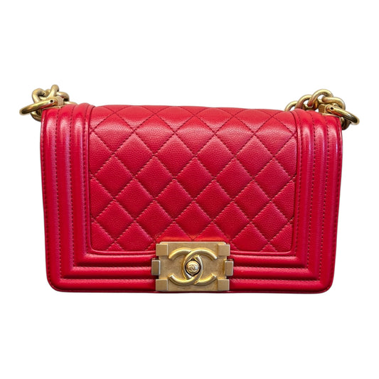 Chanel Leboy shoulder bag Small size in red