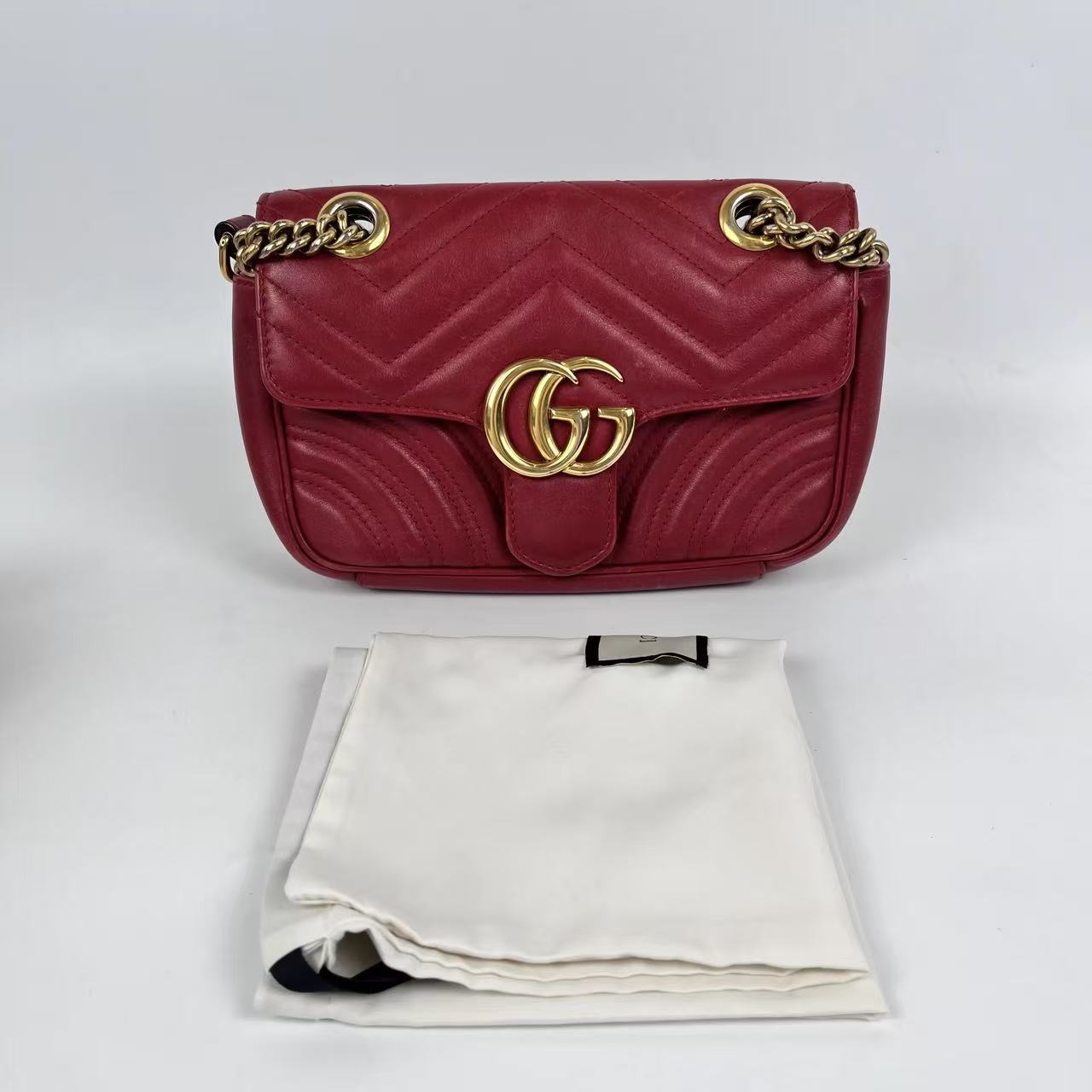 Gucci Marmont 22 Borsa a Spalla Rossa