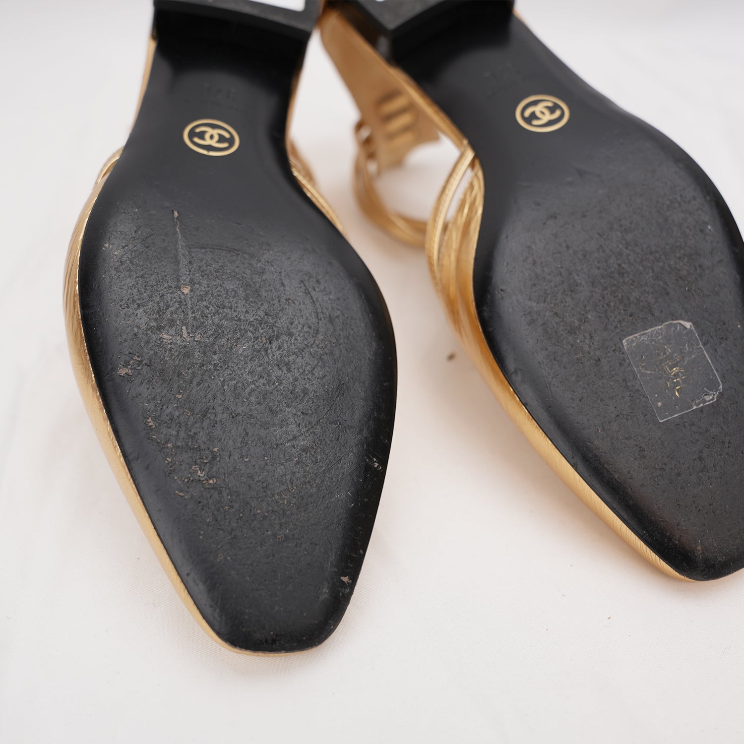 Ballerine Donna Oro Metallizzato con Cinturino alla Caviglia