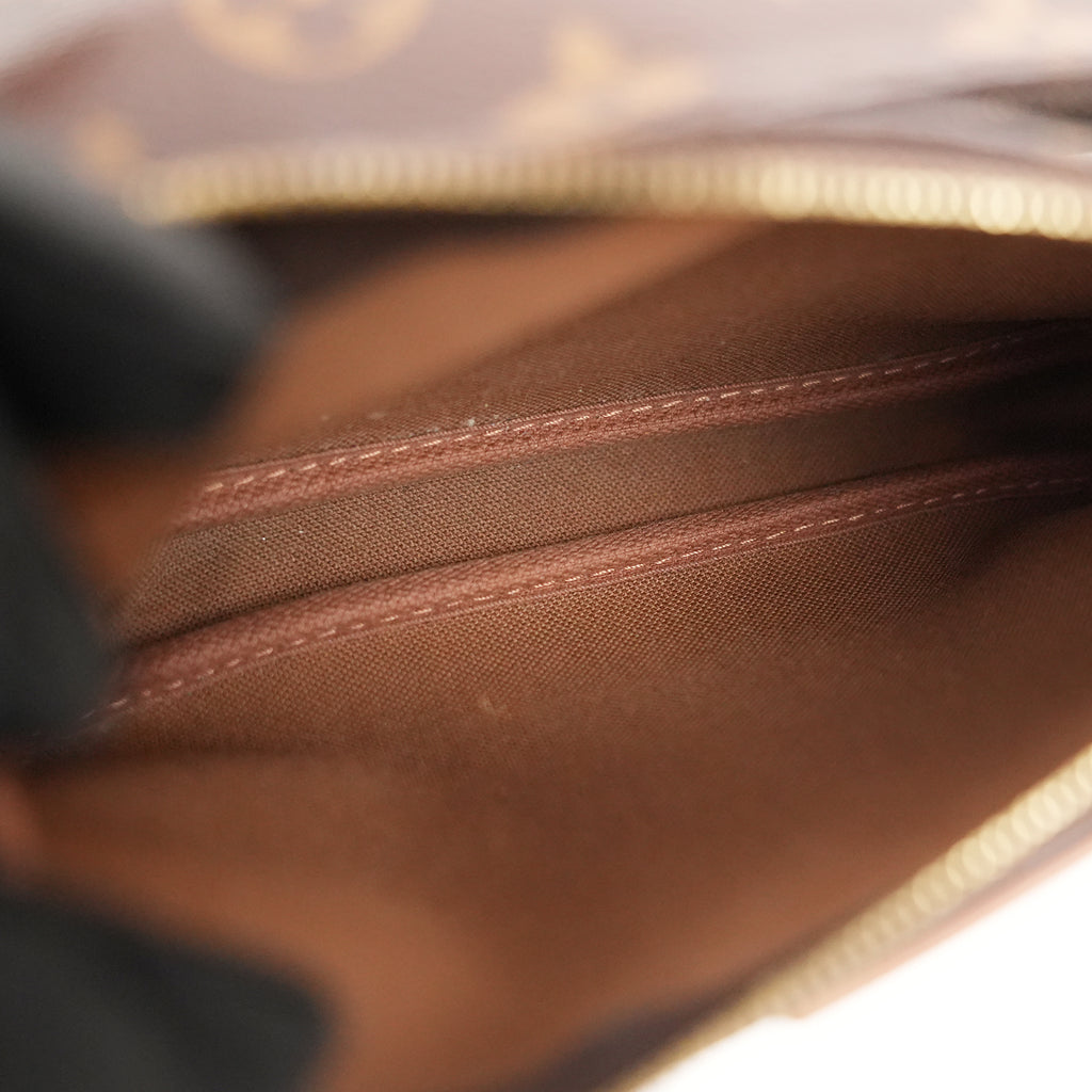 Louis Vuitton Multi Pochette Accessoires Monogram in Tela Cerata e Pelle Marrone