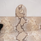 Jacquemus Le Grand Bambino Python Embossed Leather Medium Crossbody Bag Beige