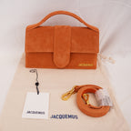 Jacquemus Borsa a Mano in Camoscio Arancione