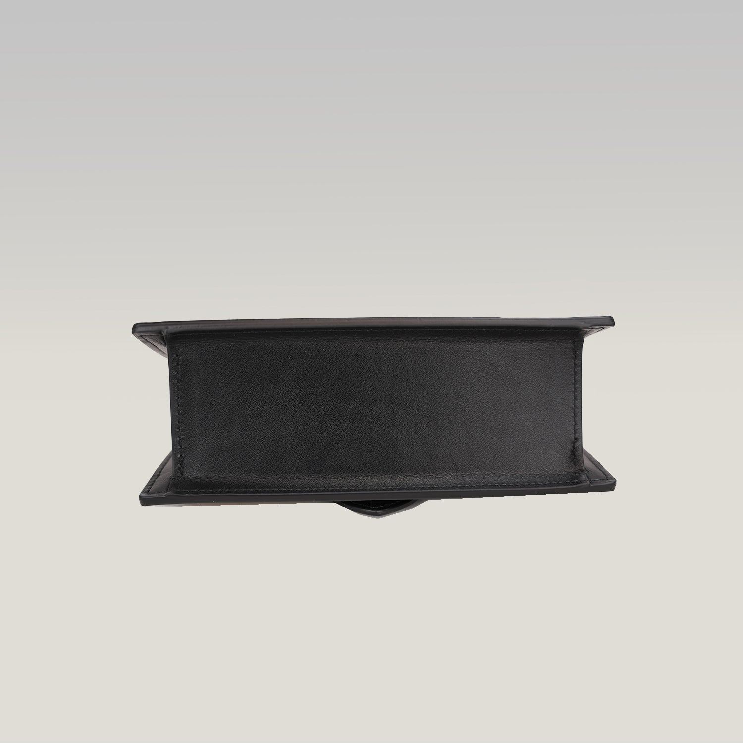 Jacquemus Le Bambino Black Leather Top Handle Shoulder Bag