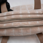 Chanel New Travel Line Small Bag in Pink Jacquard Canvas 