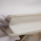 Chanel Borsa a Spalla in Pelle Trapuntata con Dettagli di Perle