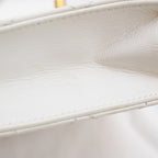 Chanel Borsa a Spalla in Pelle Trapuntata con Dettagli di Perle