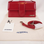 Jacquemus Borsa a Mano in Pelle Verniciata Rossa