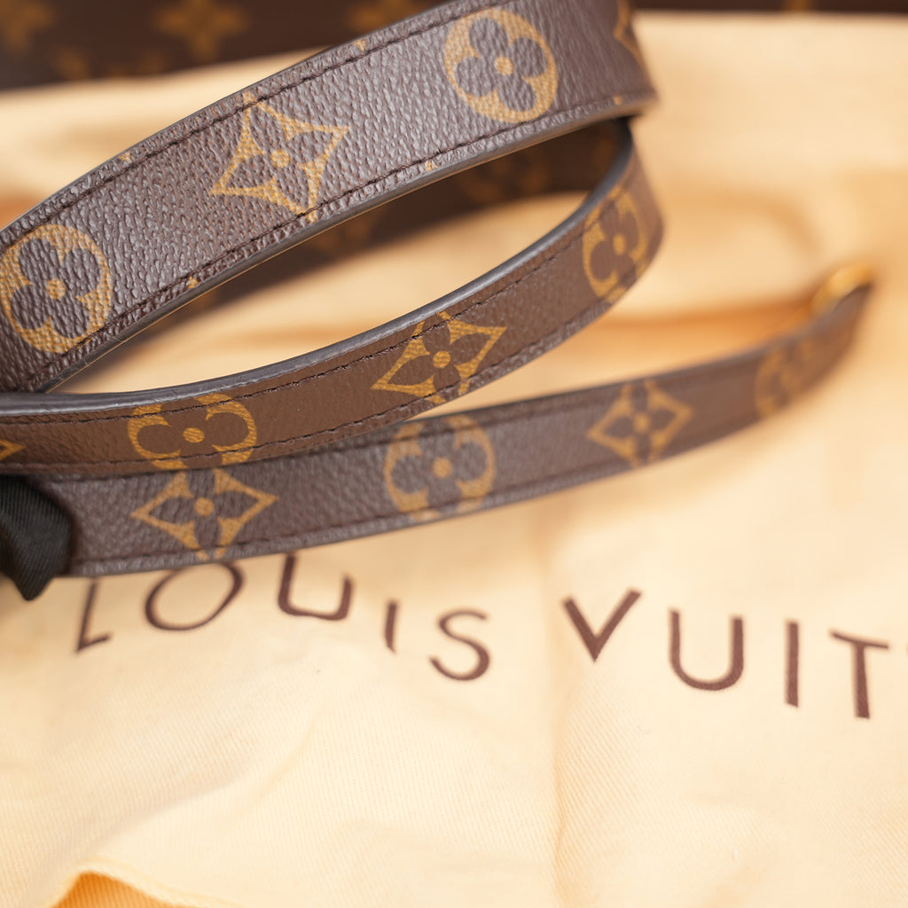 Louis Vuitton Montaigne BB Monogram Handbag Brown Coated Canvas & Leather Top Handle Shoulder Bag