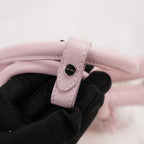 Prada Bauletto Piccolo in Pelle Rosa Cipria con Logo Triangolare e Dettagli Argentati – Dust Bag Inclusa