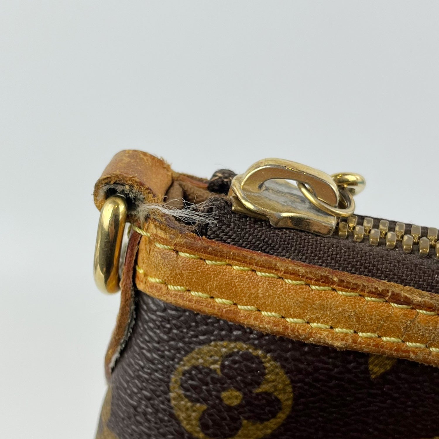 Louis Vuitton Palermo PM Borsa in Tela Monogram con Manici in Pelle