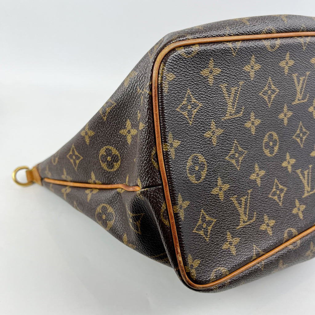 Louis Vuitton Palermo PM Borsa in Tela Monogram con Manici in Pelle
