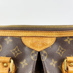 Louis Vuitton Palermo PM Borsa in Tela Monogram con Manici in Pelle