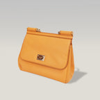 Dolce & Gabbana Sicily Medium in Pelle Dauphine Giallo Ocra