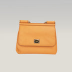 Dolce & Gabbana Sicily Medium in Pelle Dauphine Giallo Ocra