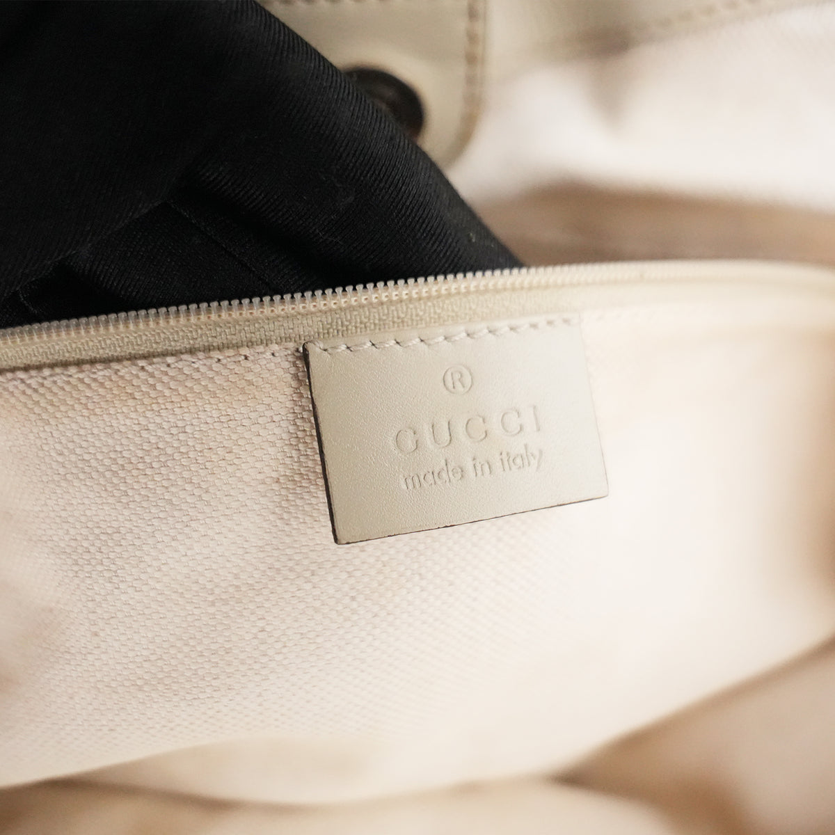 Gucci Sukey Medium GG Canvas and Leather Tote Bag Vintage