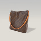 Louis Vuitton Looping GM Vintage in Tela Monogram Marrone e Pelle Vachetta