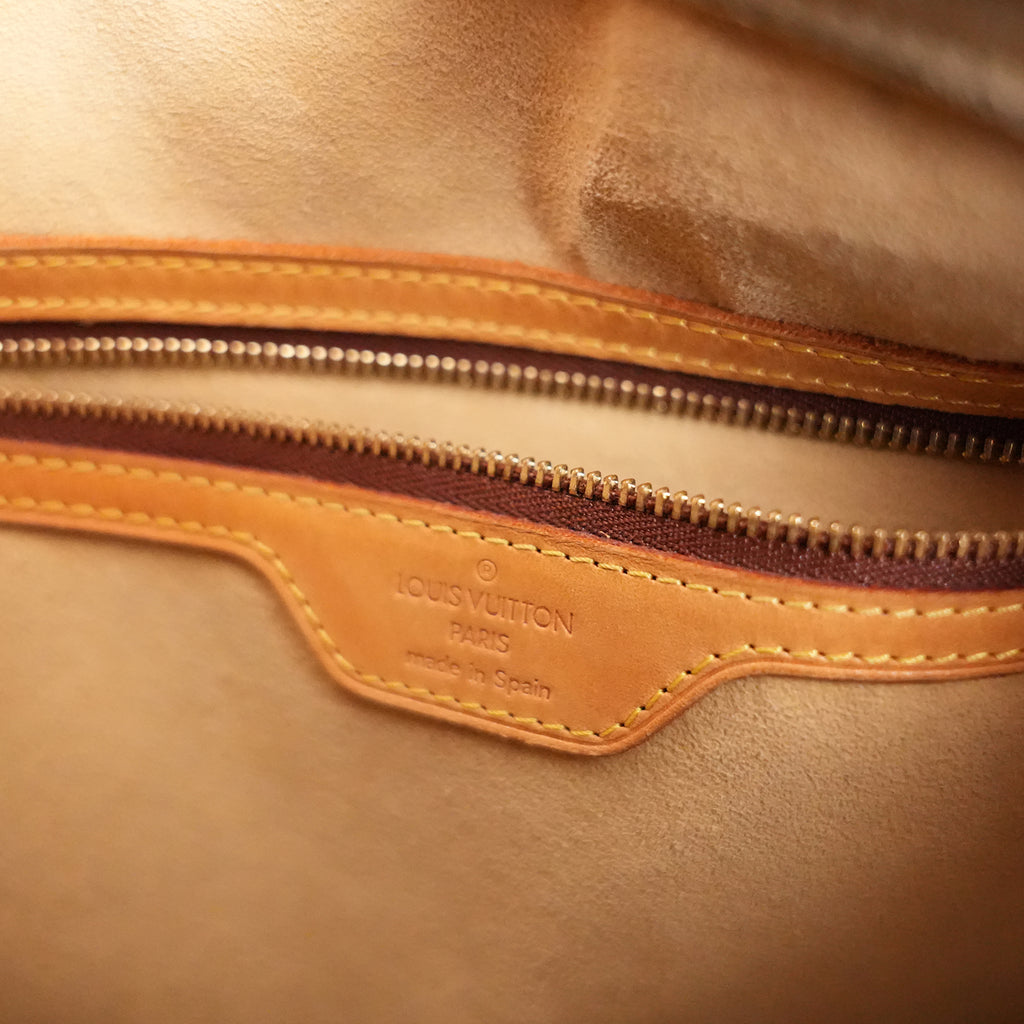 Louis Vuitton Looping GM Vintage in Tela Monogram Marrone e Pelle Vachetta