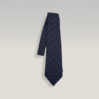 Louis Vuitton Navy Silk Monogram Flower Tie