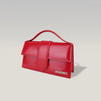 Jacquemus Borsa a Mano in Pelle Verniciata Rossa