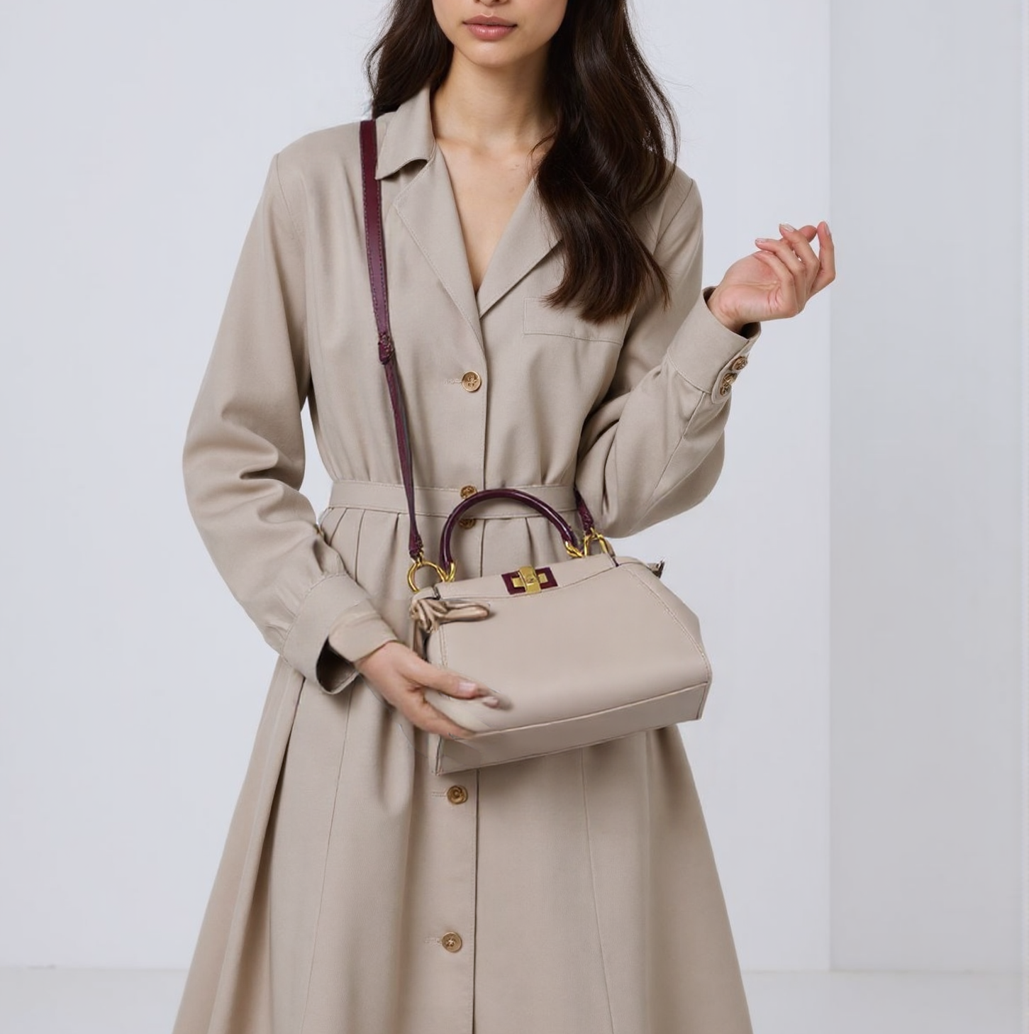 Fendi Peekaboo Mini Cross Body Bag