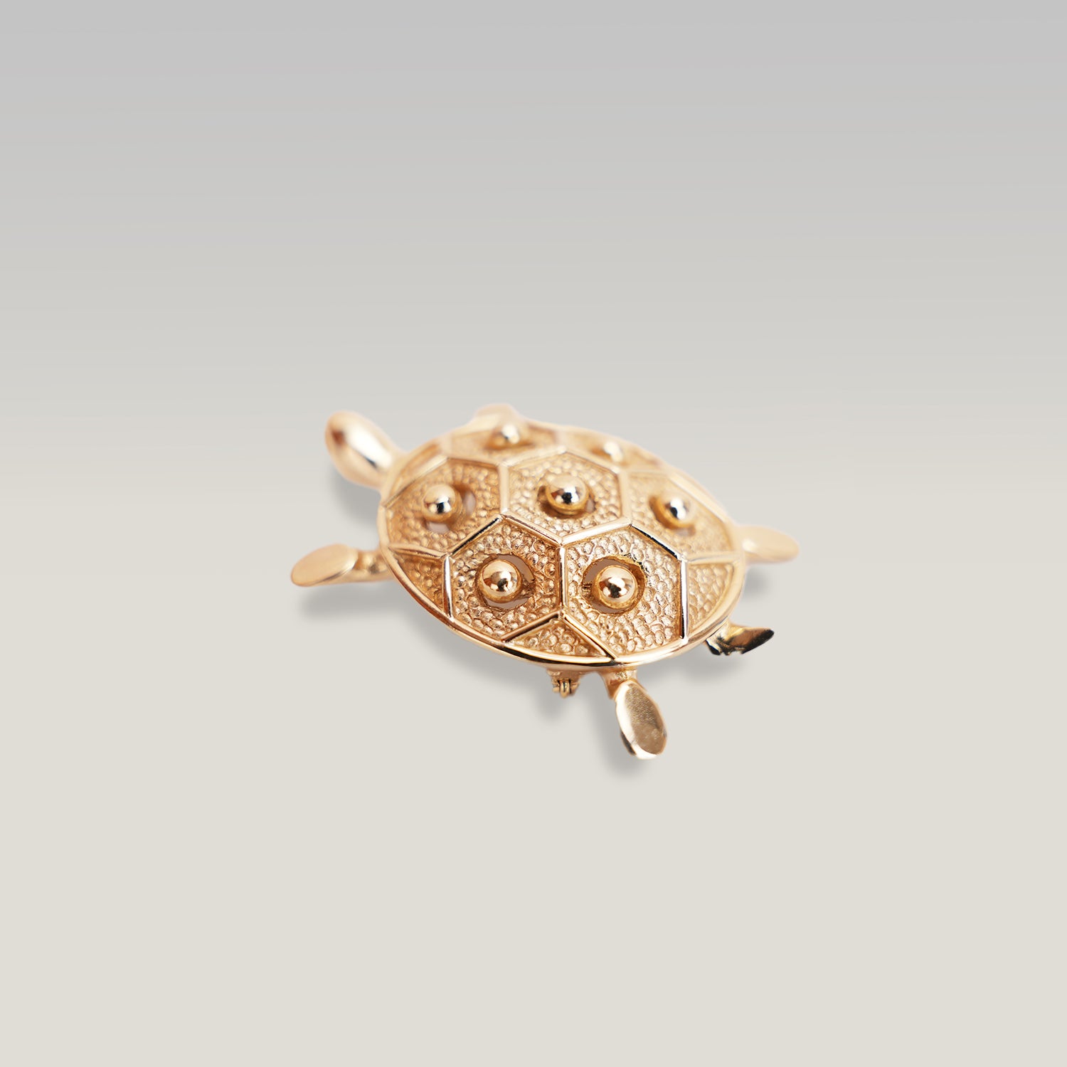 Dior Spilla Tartaruga in Lega Metallica Dorata – Broche Gioiello Vintage