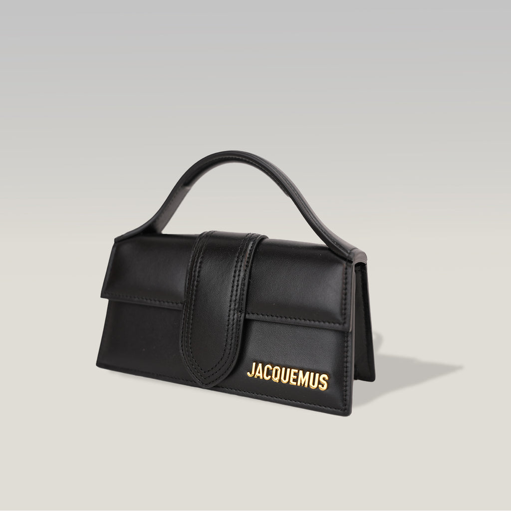 Jacquemus Le Bambino Black Leather Top Handle Shoulder Bag