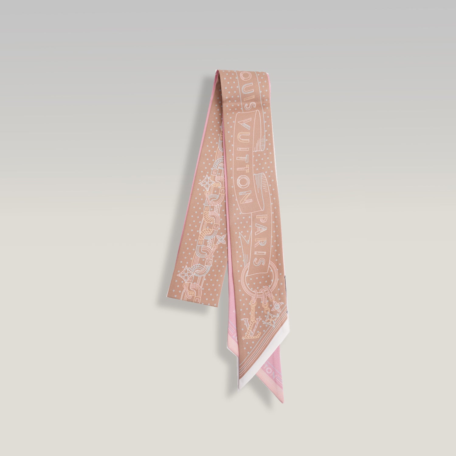 Louis Vuitton BB Bandeau Silk Scarf Pink Louis Vuitton Paris