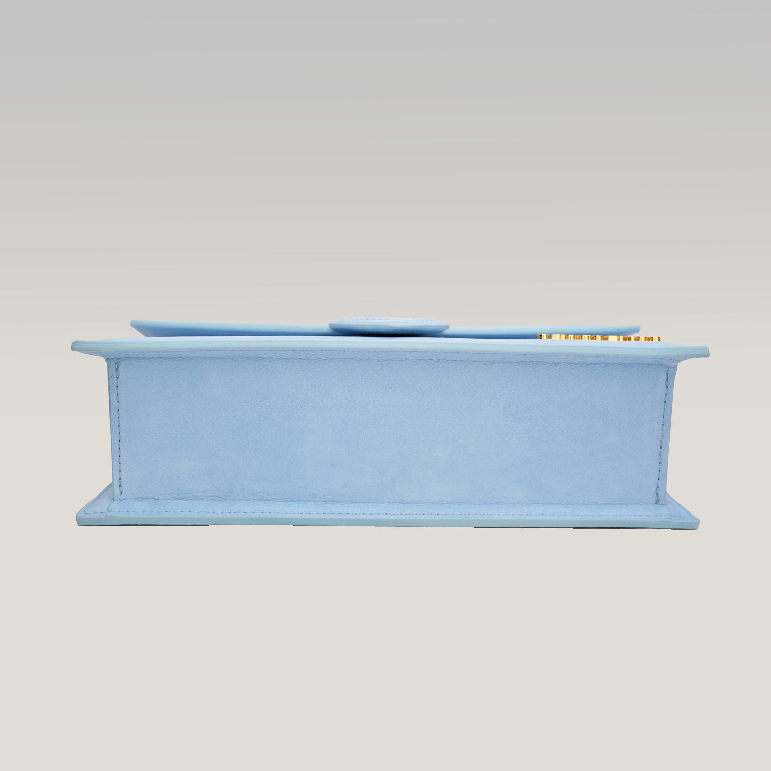 Jacquemus Le Grand Bambino Azzurro in Pelle con Manico