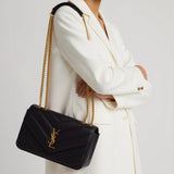 Saint Laurent LouLou Small Chevron-Quilted Bag