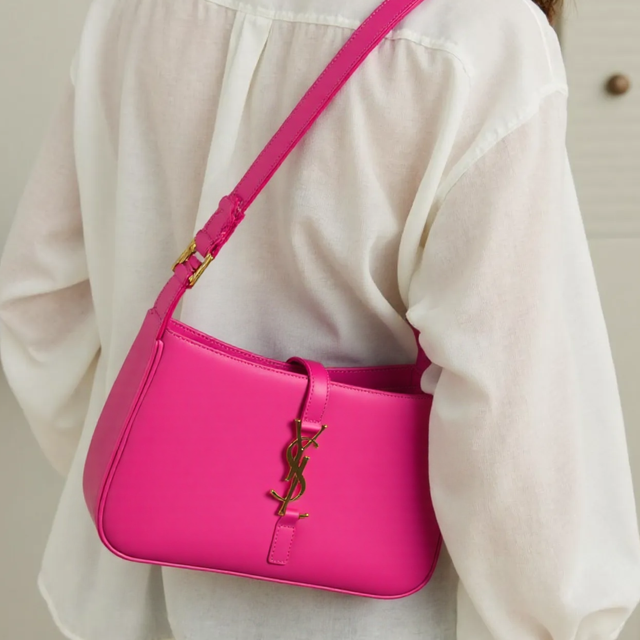 Saint Laurent Le 37 Borsa a Spalla Rosa