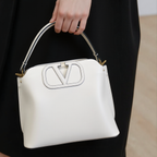 Valentino – Borsa A Mano Bianca Con Tracolla