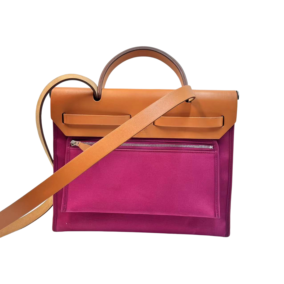 Hermès Herbag 31 – Borsa a Mano in Toile Militaire