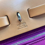 Hermès Herbag 31 – Borsa a Mano in Toile Militaire