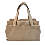 Chanel Ultimate Executive Tote Large – Borsa Tote in Pelle Caviar Beige
