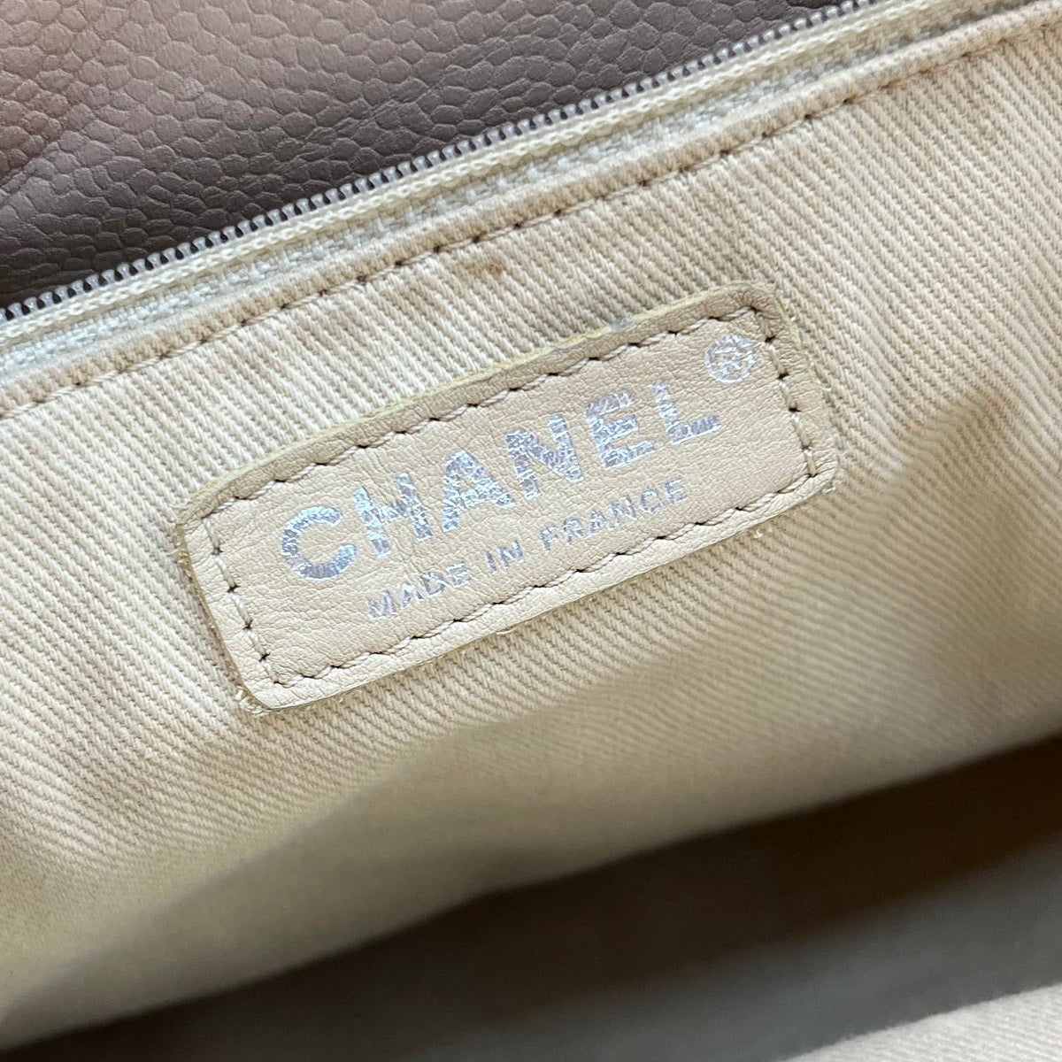 Chanel Beige Ultimate Executive Tote Caviar Large