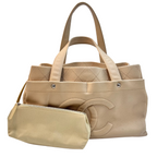 Chanel Ultimate Executive Tote Large – Borsa Tote in Pelle Caviar Beige