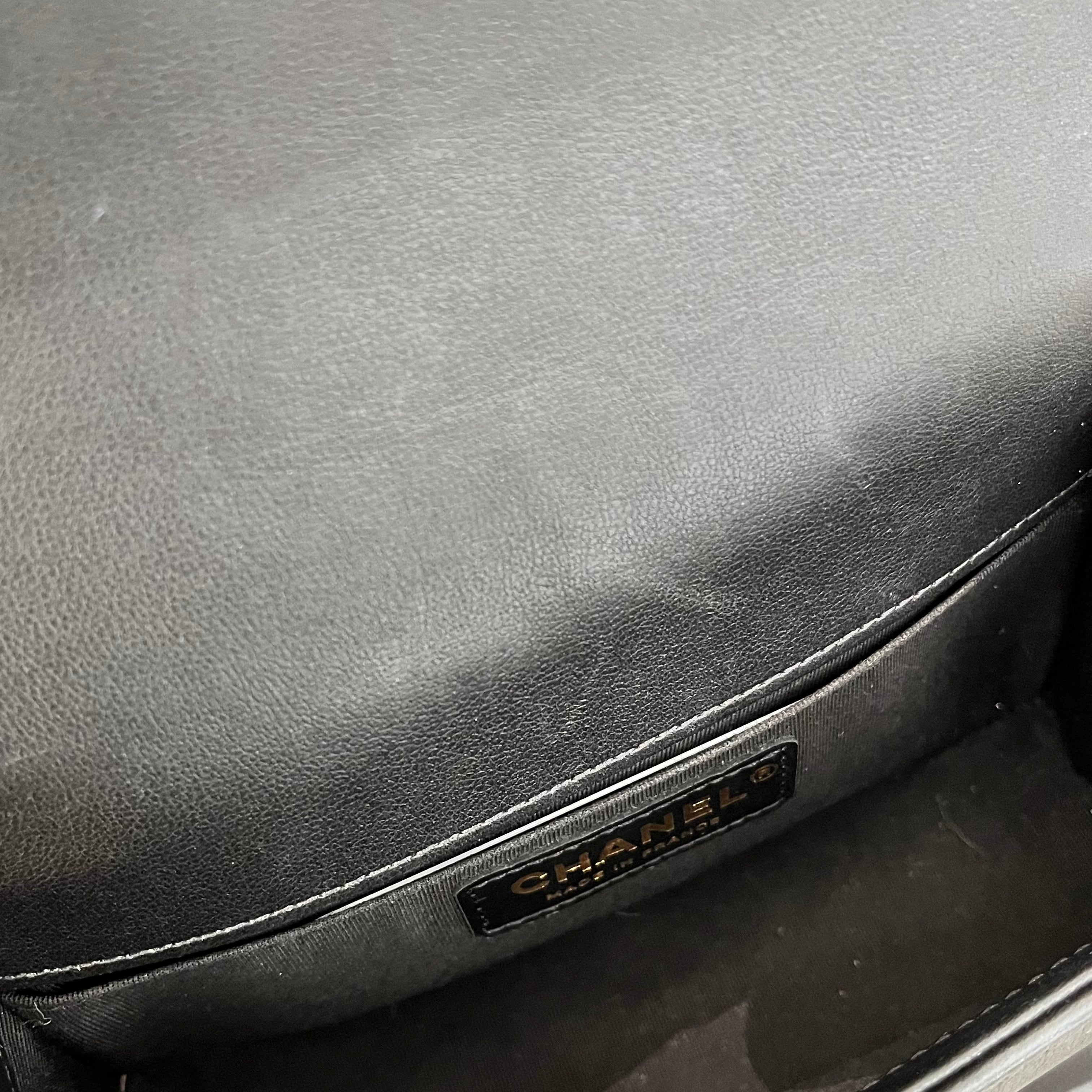 Chanel Lambskin Small  Leboy Chain Shoulder Bag