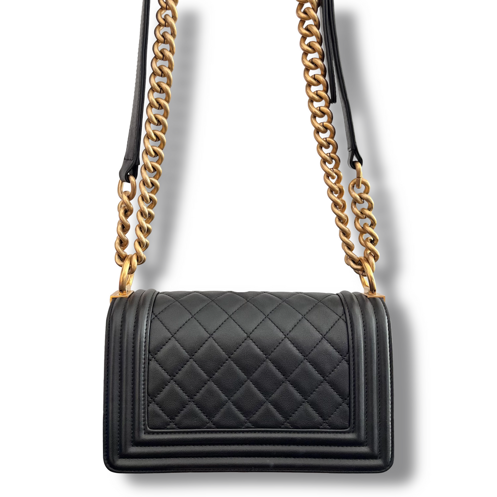 Chanel LeBoy Small – Borsa a Spalla con Catena in Pelle di Agnello