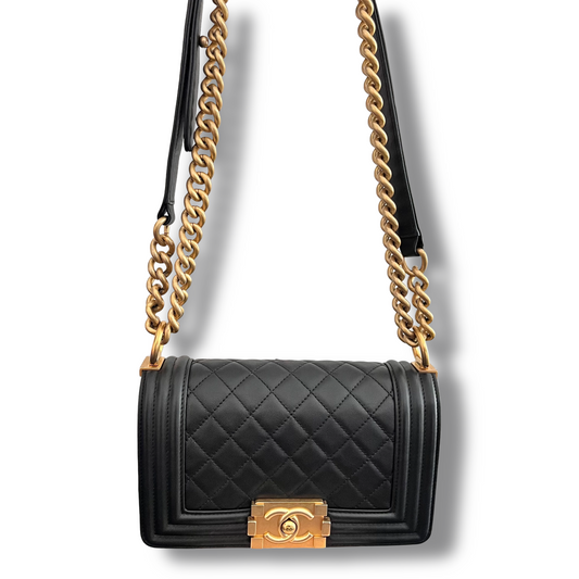 Chanel Lambskin Small  Leboy Chain Shoulder Bag
