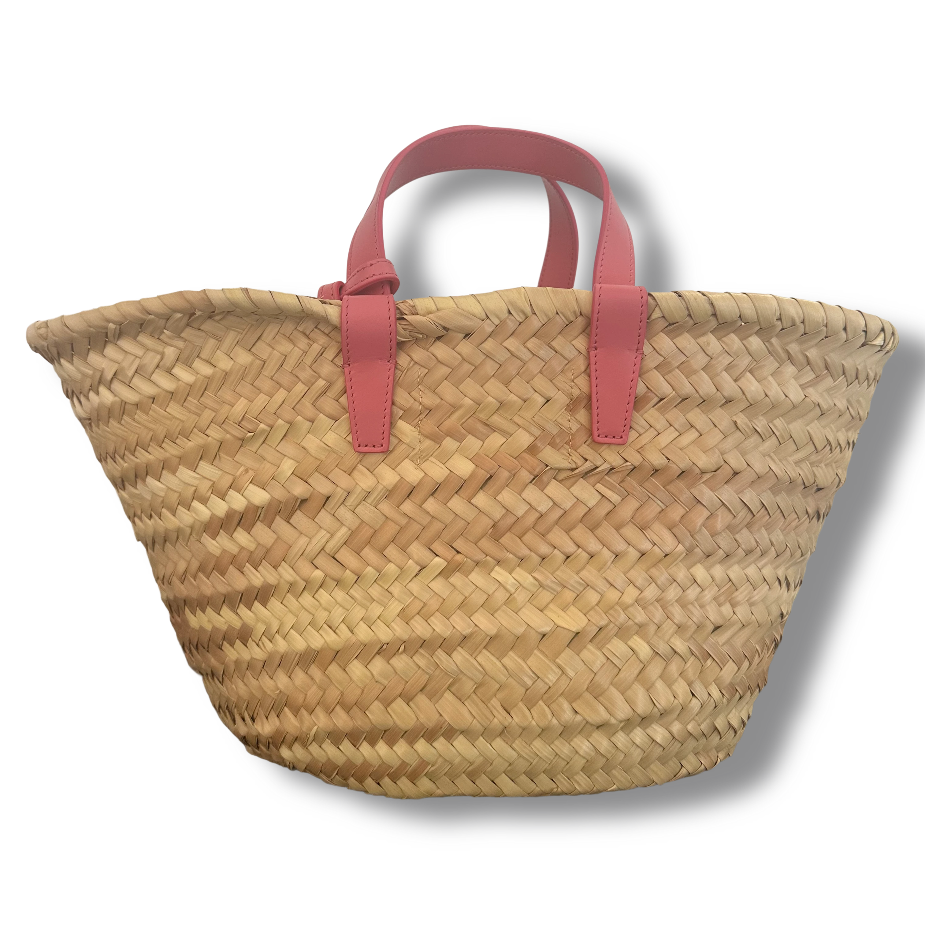 Celine Teen Triomphe Raffia Basket Bag