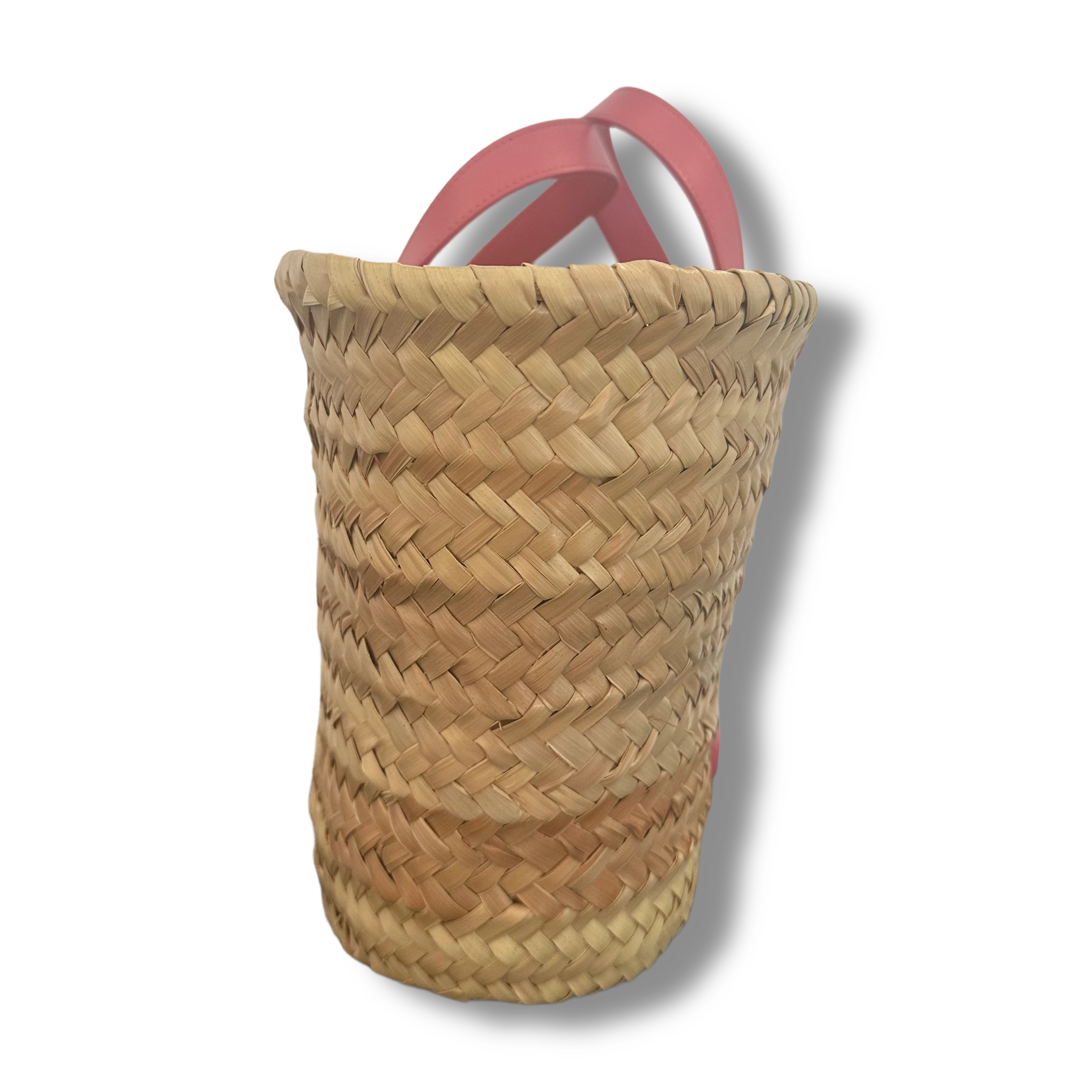 Celine Teen Triomphe Raffia Basket Bag