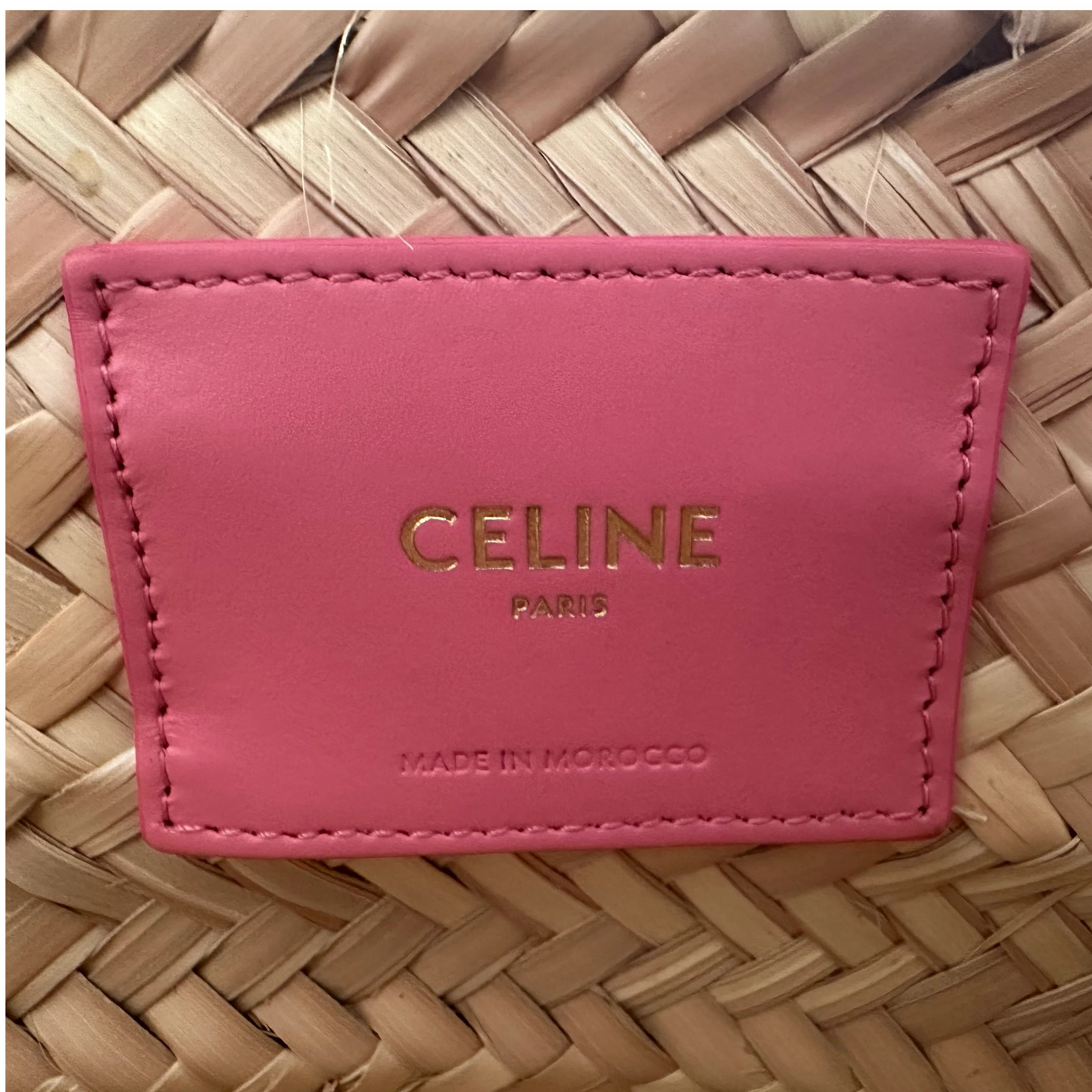 Celine Teen Triomphe – Borsa Cestina in Raffia