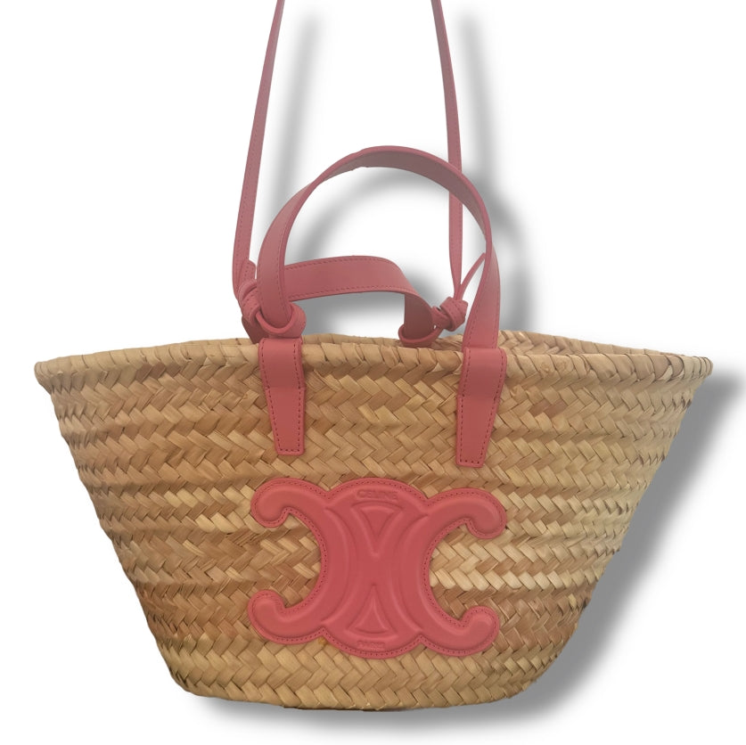 Celine Teen Triomphe – Borsa Cestina in Raffia