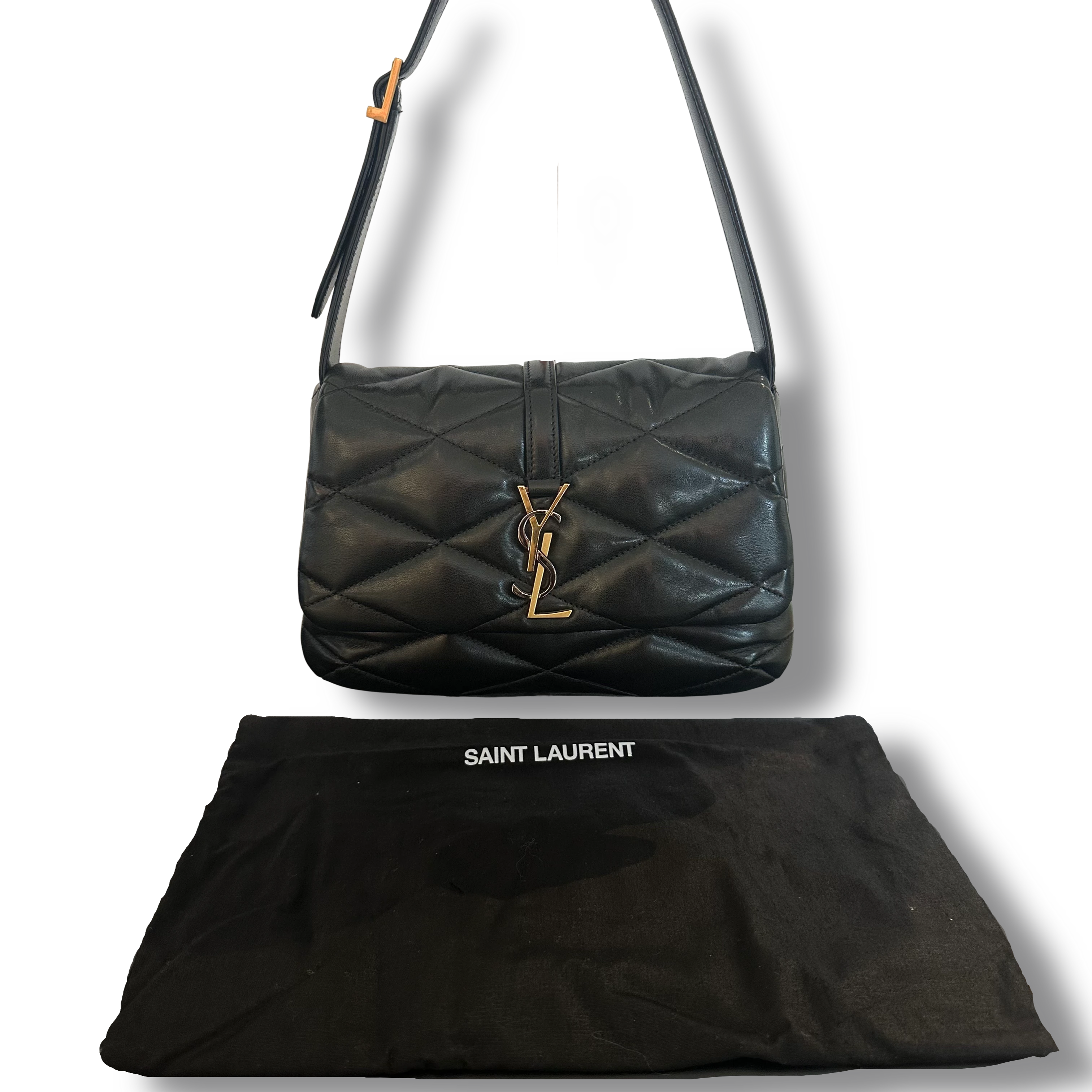 Saint Laurent Le 57 – Borsa a Spalla in Pelle di Agnello Trapuntata