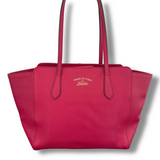 Gucci Swing Pebbled Leather Tote