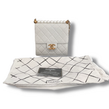 Chanel Pearl Accent Quilted Calfskin Shoulder Bag