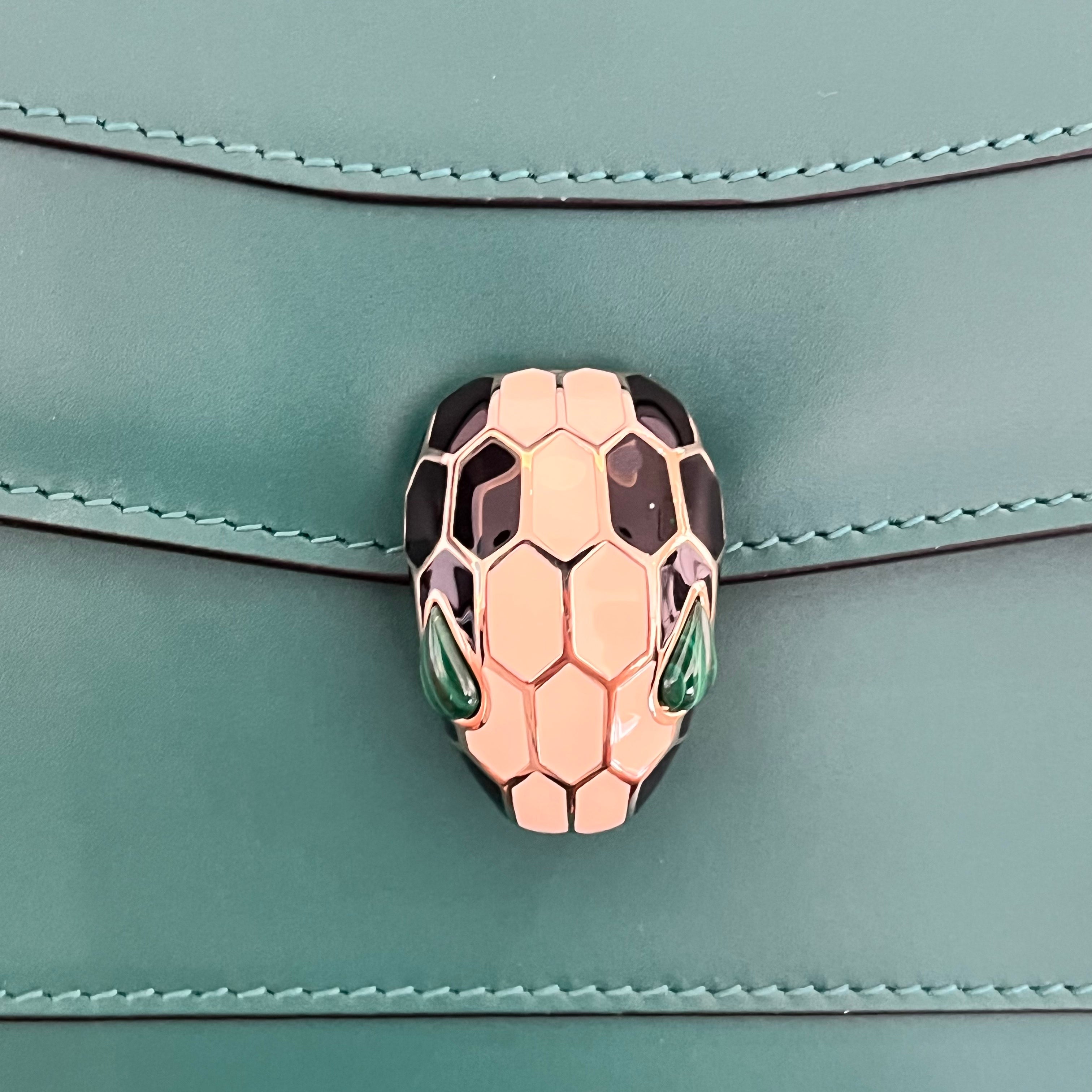 BVLGARI Green Serpenti Shoulder Bag