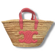 Celine Teen Triomphe Raffia Basket Bag