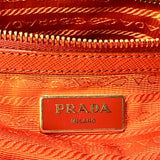Small Prada Galleria Saffiano leather bag Orange