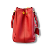 Small Prada Galleria Saffiano leather bag Red